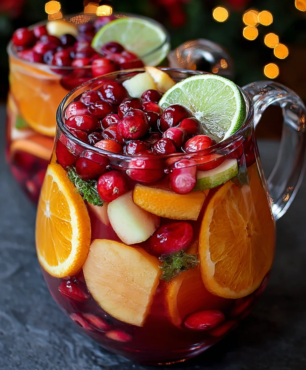 Festive Non-Non-Non-Alcoholic Alternativeic Sangria - Holiday Cheer Recipe 2 Festive Non-Non-Non-Alcoholic Alternativeic Sangria - Holiday Cheer Recipe