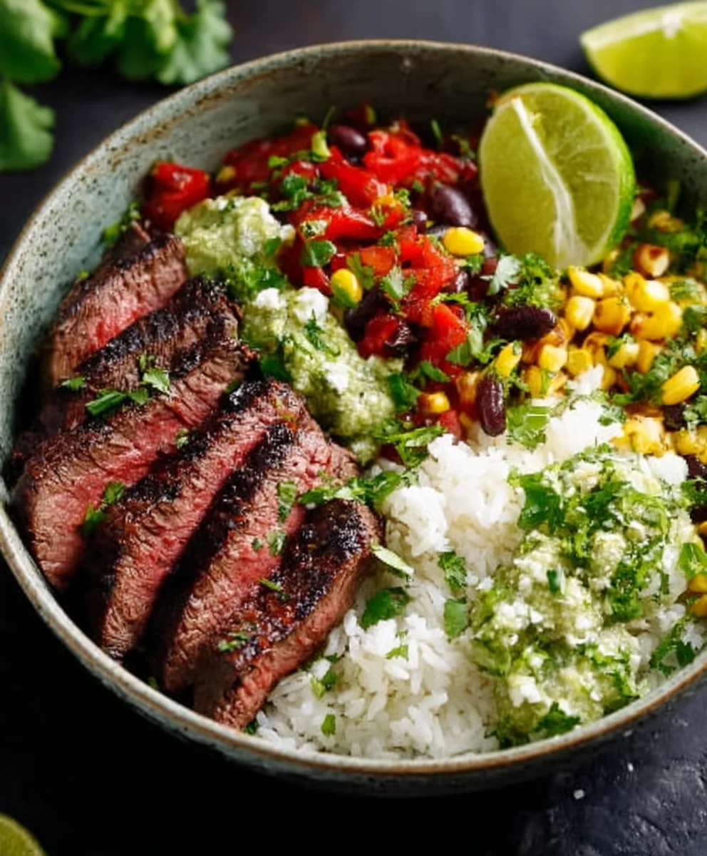 Cilantro Lime Beef Steak Bowls-Quick & Easy Flavor 1 Cilantro Lime Beef Steak Bowls-Quick & Easy Flavor
