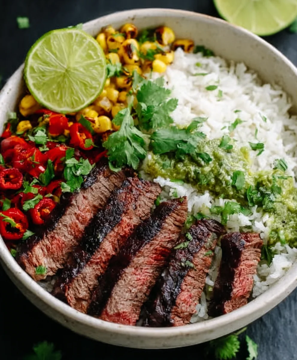 Cilantro Lime Beef Steak Bowls-Quick & Easy Flavor 2 Cilantro Lime Beef Steak Bowls-Quick & Easy Flavor