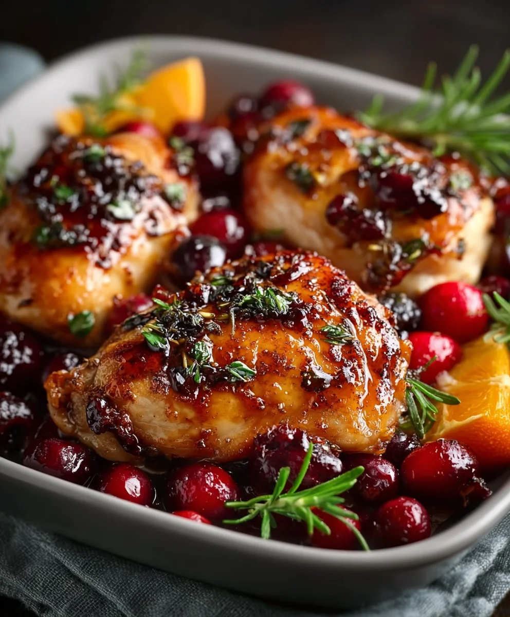 Cranberry Orange Chicken - Easy & Delicious Dinner 1 Cranberry Orange Chicken - Easy & Delicious Dinner