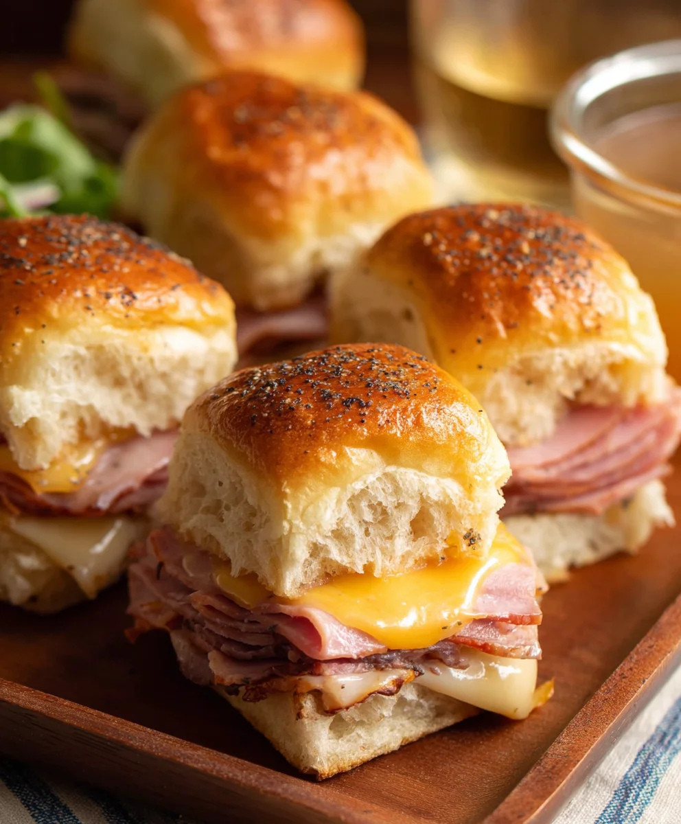 Beef Beef Ham Cheese Sliders- Easy Baked Dinner 1 Beef Beef Ham Cheese Sliders- Easy Baked Dinner